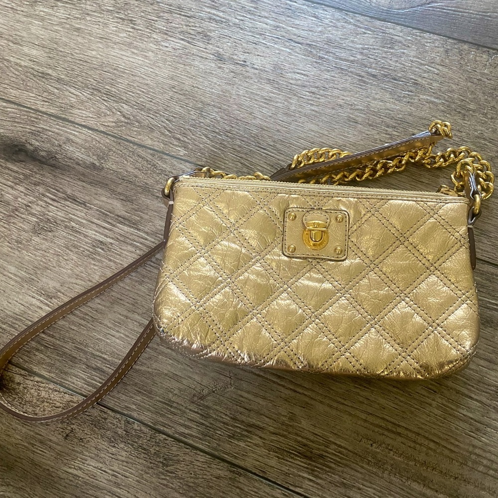 Authentic Marc Jacobs Gold Bag